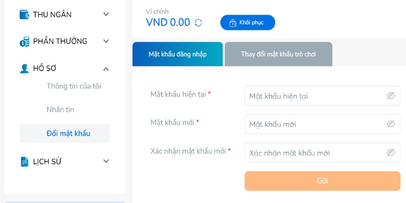 Hướng dẫn thay đổi mật khẩu BK8 cực đơn giản
